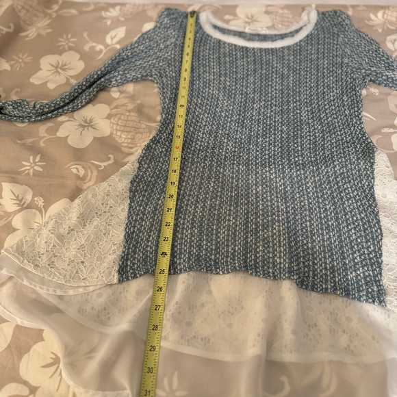 Anthropologie Tunic Peplum Lightweight Sweater - Picture 12 of 13